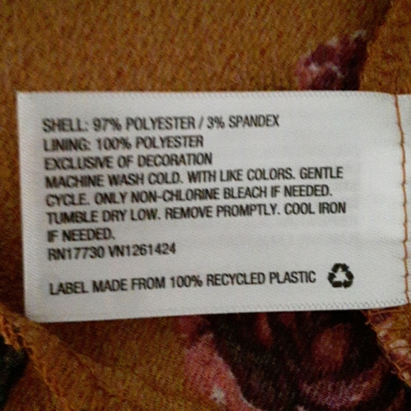 *V NECK TIERED RUFFLE MUSTARD FLORAL PRINT DRESS SIZE MED YELLOW PEASANT NEW - Picture 7 of 11